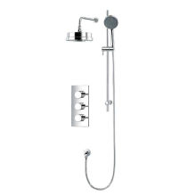 Wall Mounted Concealed 3 Ways Thermostatic Bath Shower Mixer